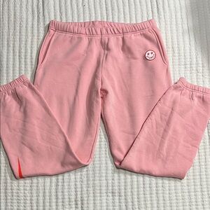 Women's Pink Star Emblem Joggers
